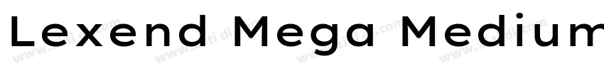 Lexend Mega Medium字体转换